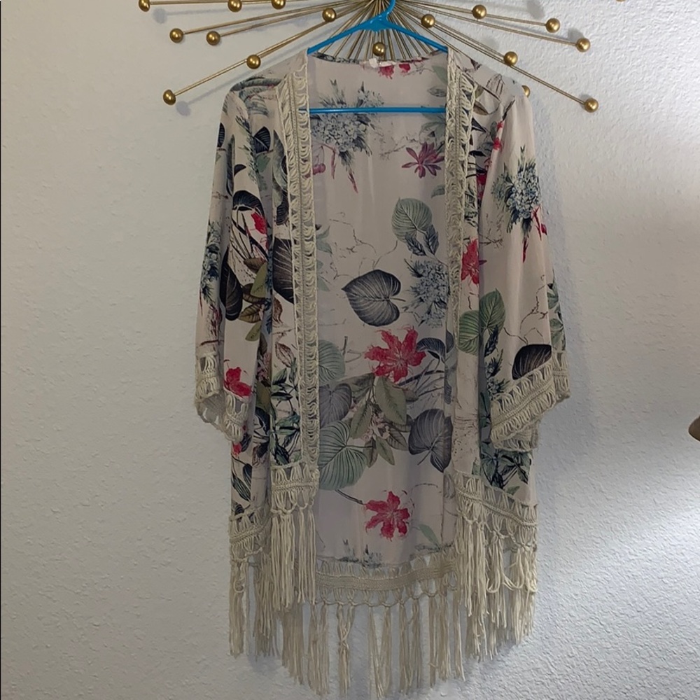 Jungle Kimono with Tassels.